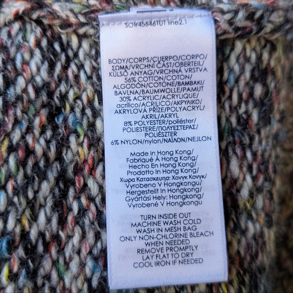 CHAPS Wide Neck Multicolor Chunky Knit Sweater Size 1X - Picture 6 of 7